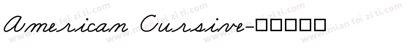 American Cursive字体转换